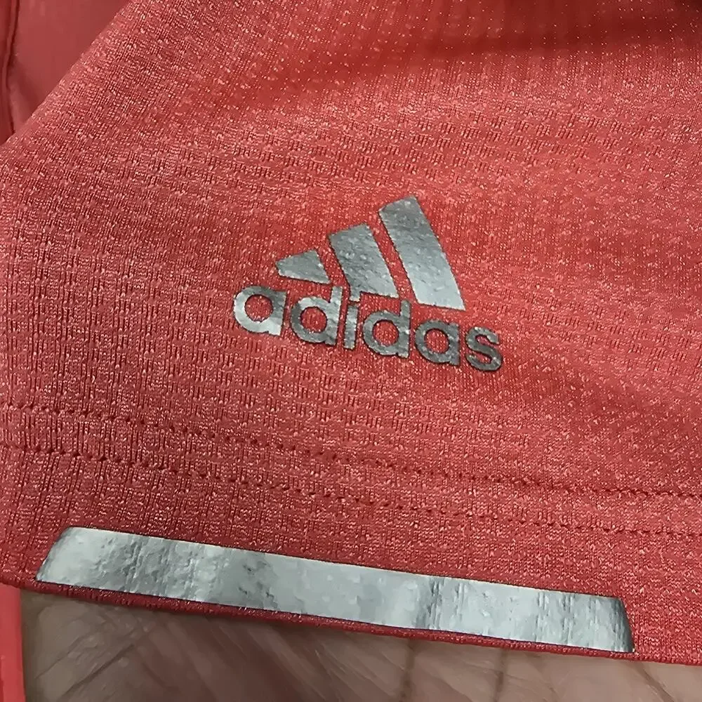 Adidas HEAT.RDY Golf Polo Shirt Men's Red Short Sleeve Performance Athletic
